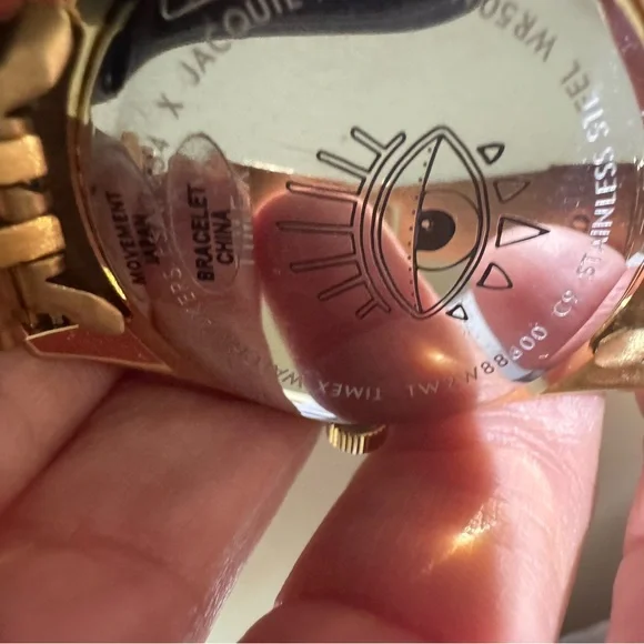 Timex x Jacquie Aiche evil eye Gold Watch with Eye Motif - Picture 7 of 12